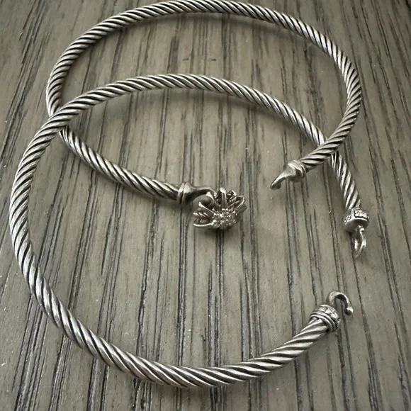 David Yurman silver bracelet Starburst with diamonds - Picture 4 of 15